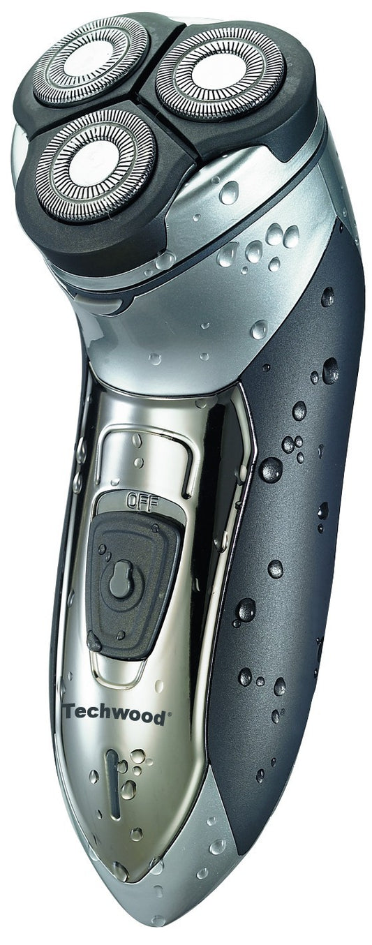 Aparat de ras electric Techwood, 3 lame, acumulator NiMh 600mA pentru barbierire precisa si eficienta
