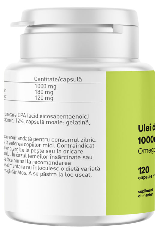 Ulei de peste 1000mg Omega 3