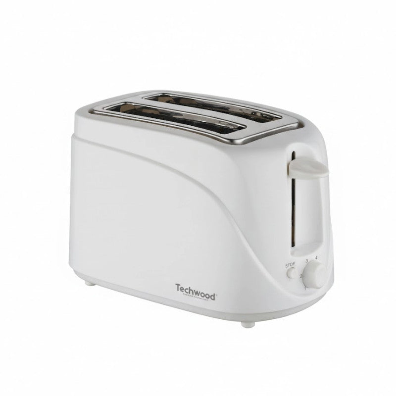 Techwood Prajitor de paine alb, 2 felii