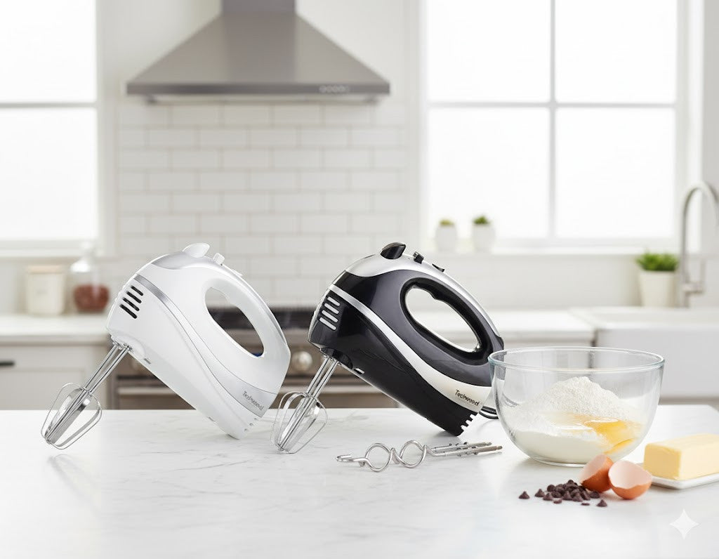 Techwood Mixer de mana electric de 200W cu 5 viteze + funcție Turbo