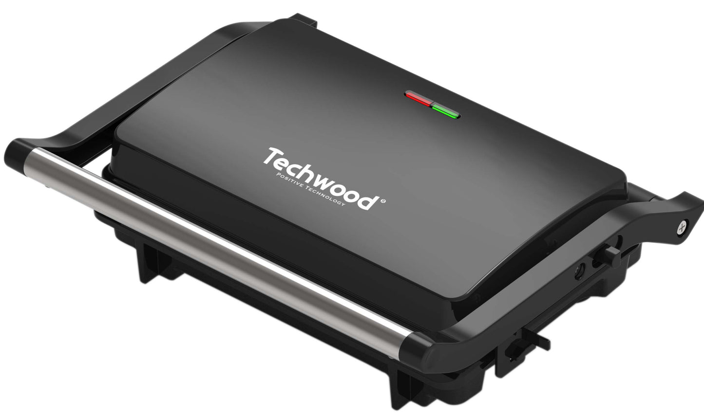 Techwood Grill Panini cu placa antiaderenta ILAG 1000W