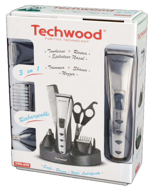 Set masina de tuns, ras si trimmer 3in1 Techwood